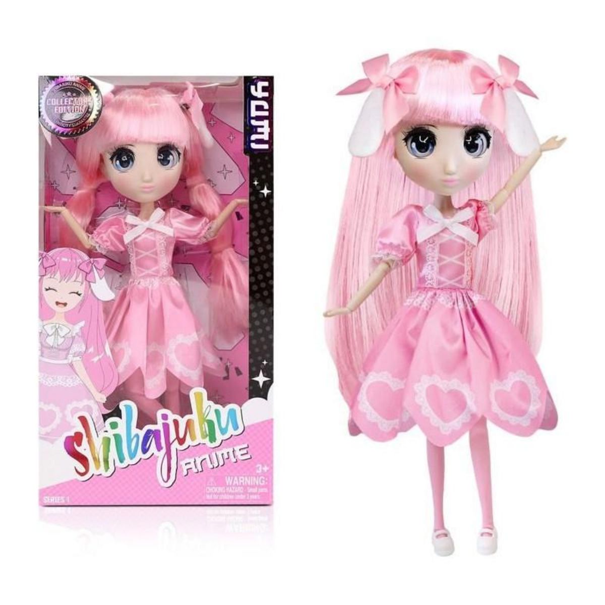 BANDAI Grande Poupée Kawai style Japon 30 cm - Poupée Yumi - BANDAI - Licence Officielle Shibajuku Anime