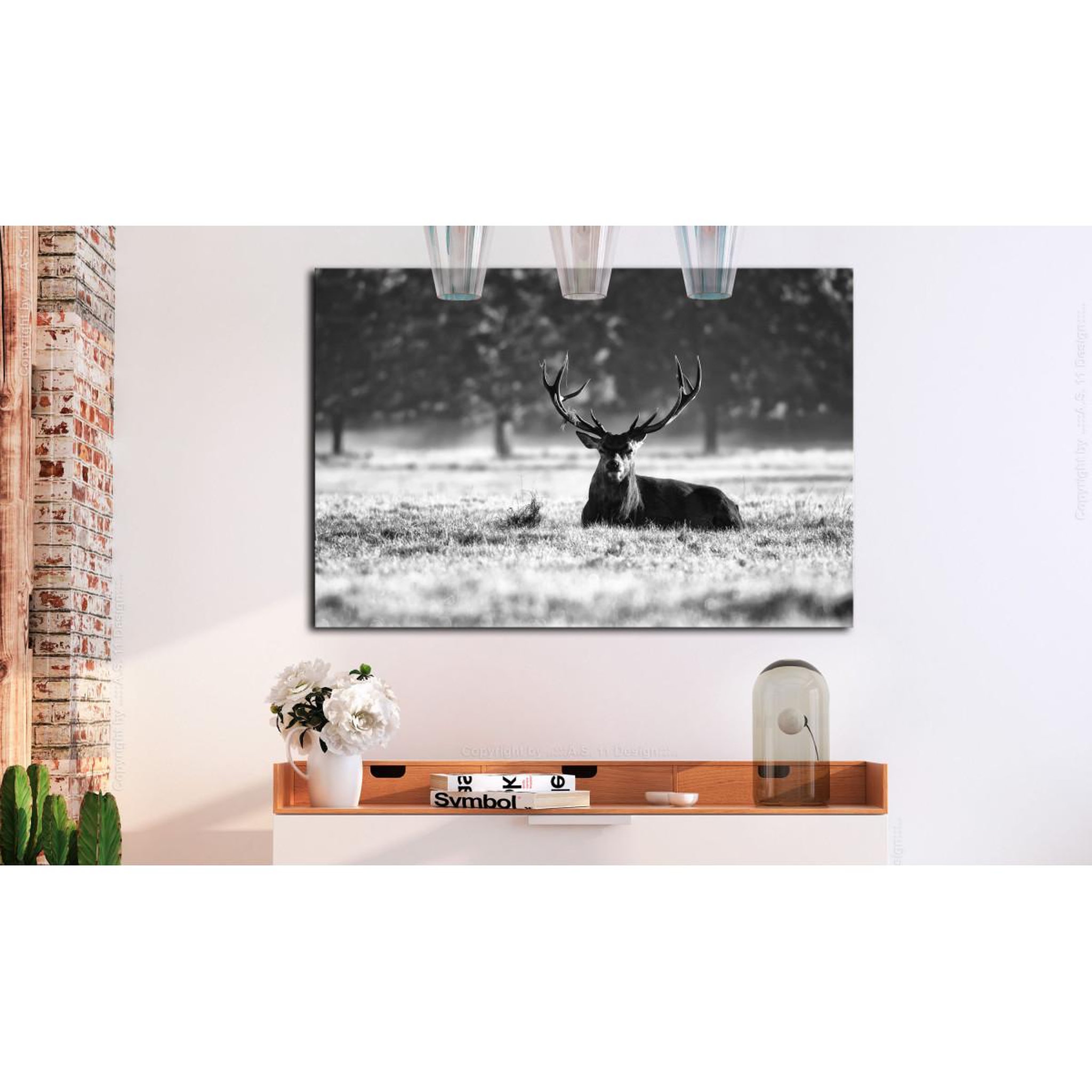 Voir la diapositive 2 : Paris Prix Tableau imprimé  lying deer
