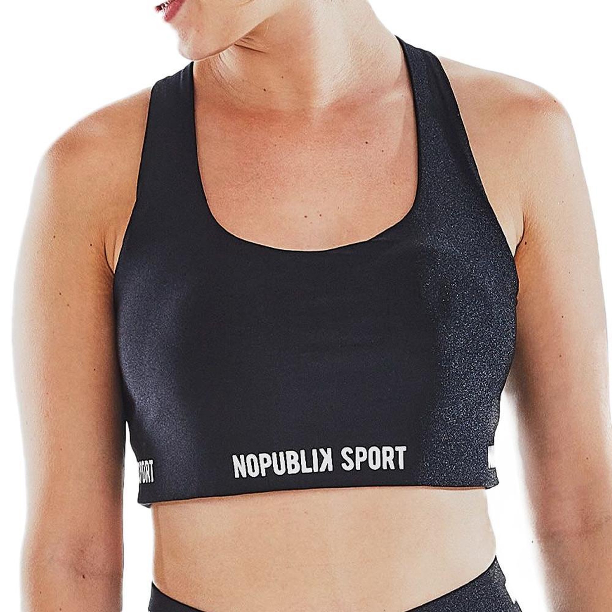Voir la diapositive 2 : No Publik Brassière noire femme no publik california