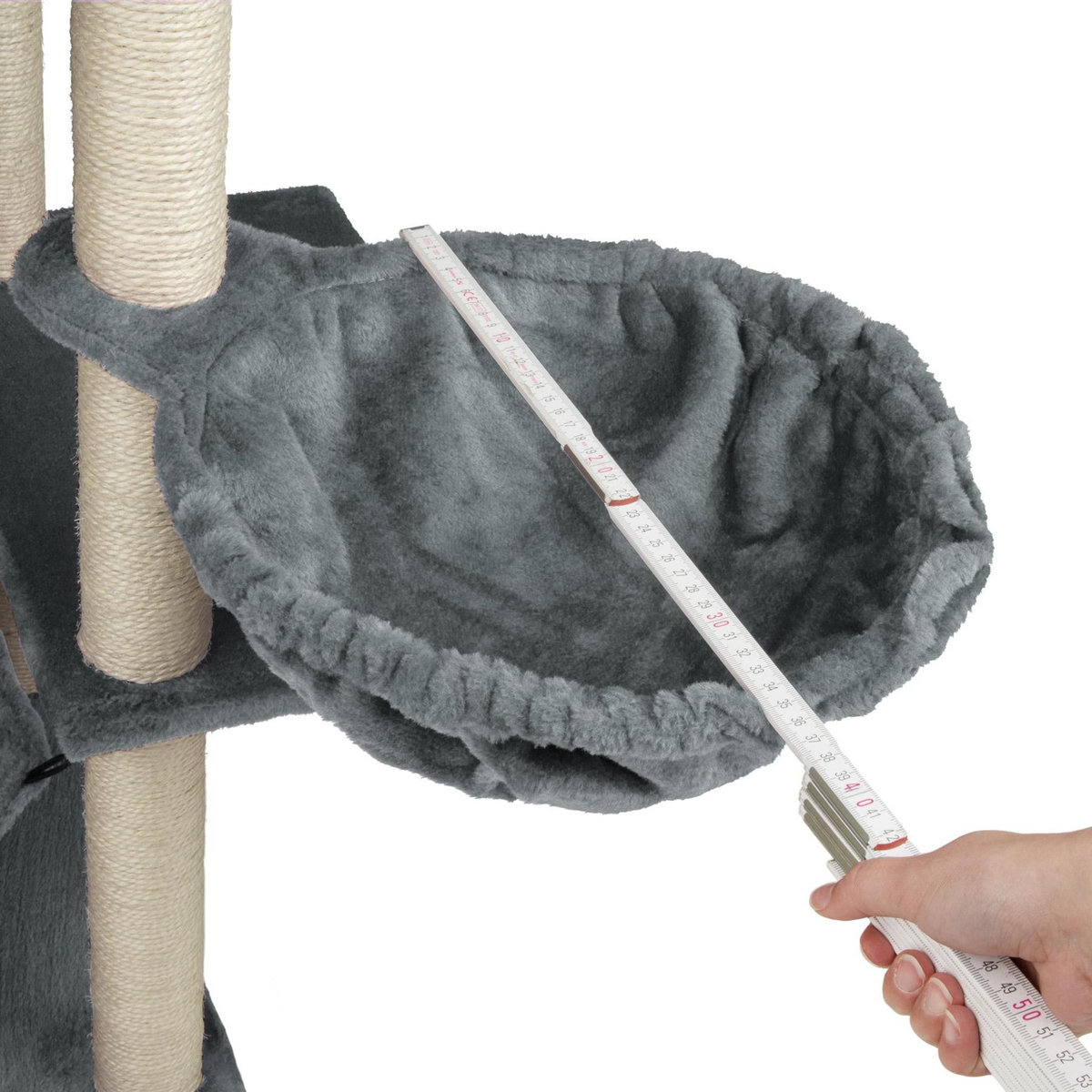 tectake Arbre à chat griffoir escalade gris foncé