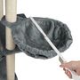 Voir la diapositive 3 : tectake Arbre à chat griffoir escalade gris foncé