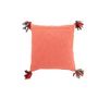 Voir la diapositive 2 : Paris Prix Coussin Déco Avec Pompons  Chindi  45x45cm Multicolore