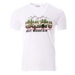 Best Mountain T shirt  Homme Best Mountain 2002. Coloris disponibles : Blanc