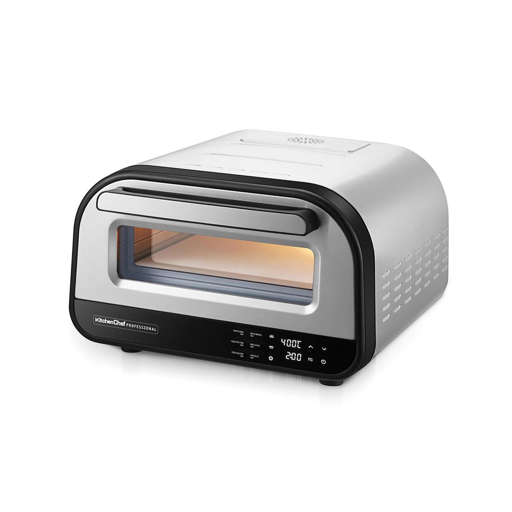 Voir la diapositive 3 : Kitchen chef Four à pizza 1700w 32cm - PIZZA.PRO1700