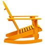 VIDAXL Chaise a bascule de jardin Adirondack Bois de sapin Orange