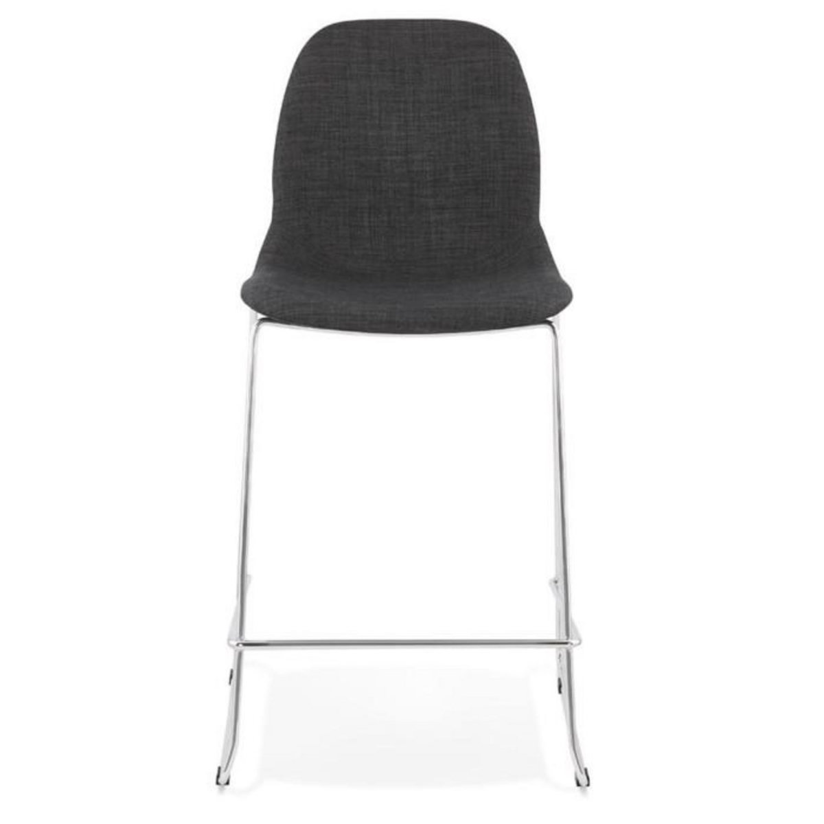 Paris Prix Tabouret de Bar  Tanjan  101cm Gris Foncé & Chromé