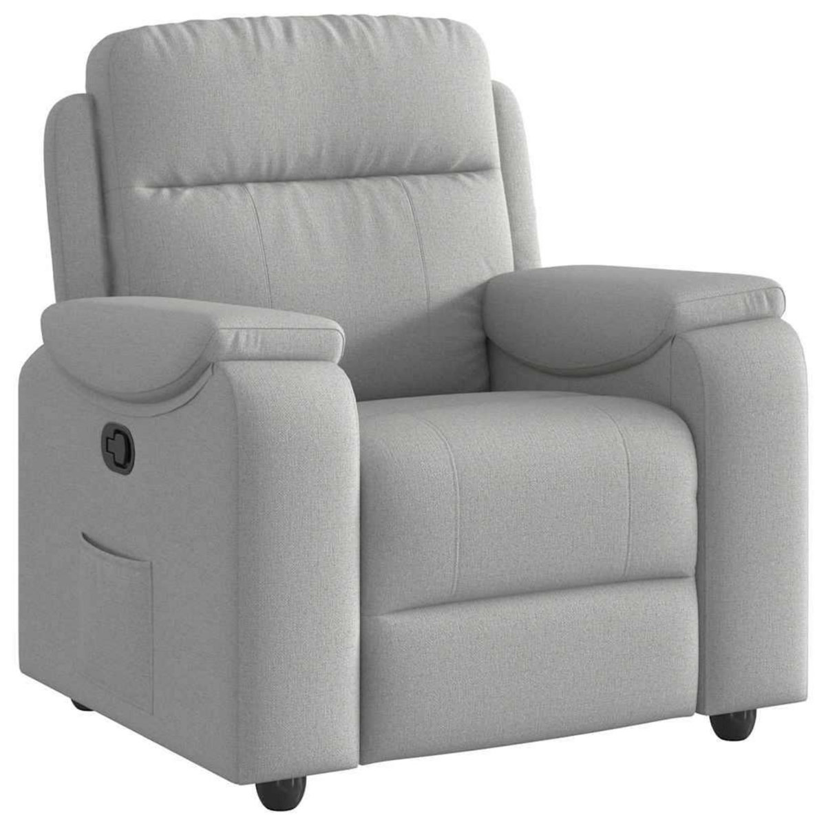 VIDAXL Fauteuil inclinable gris nuage tissu