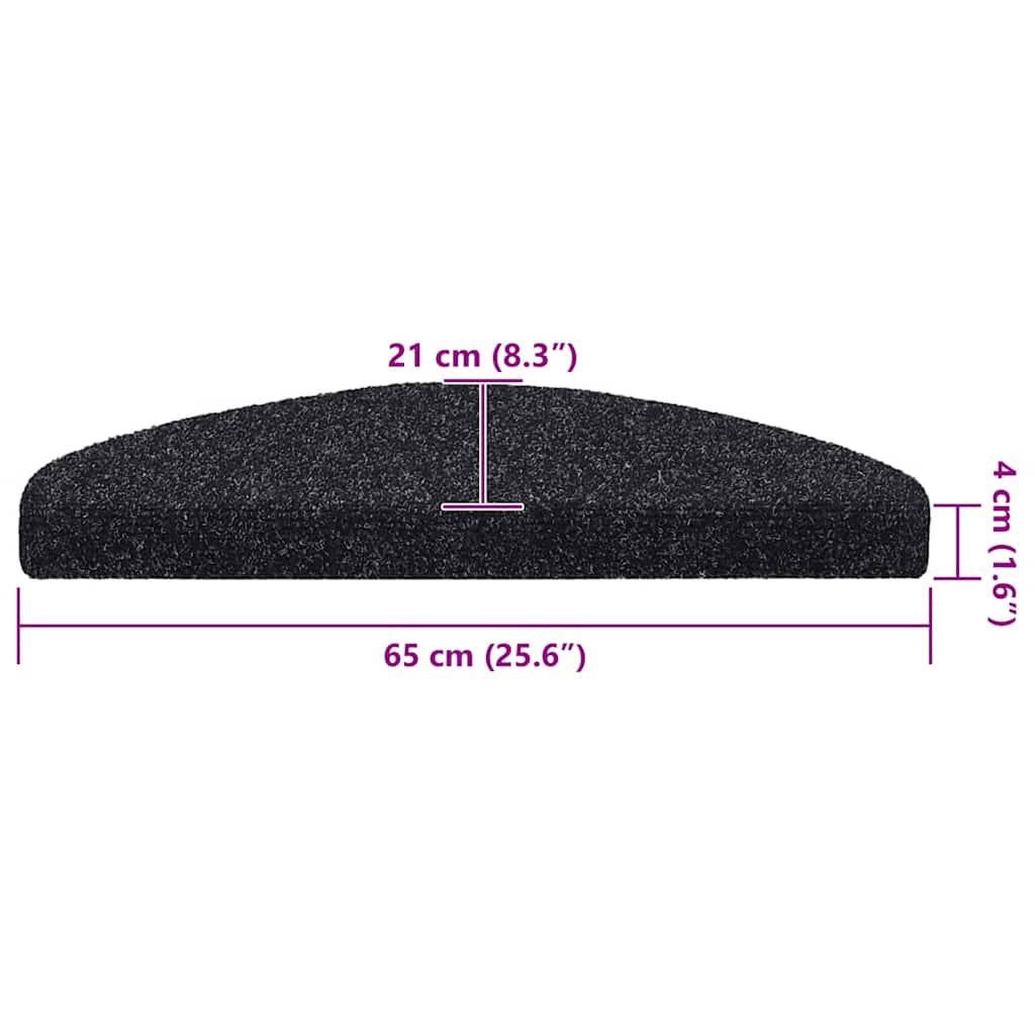 Voir la diapositive 6 : VIDAXL Tapis d'escalier autocollant 20 pcs noir 65x21x4 cm