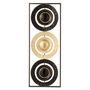 Voir la diapositive 1 : Paris Prix Décoration Murale en Métal  3 Cercles  74cm Noir
