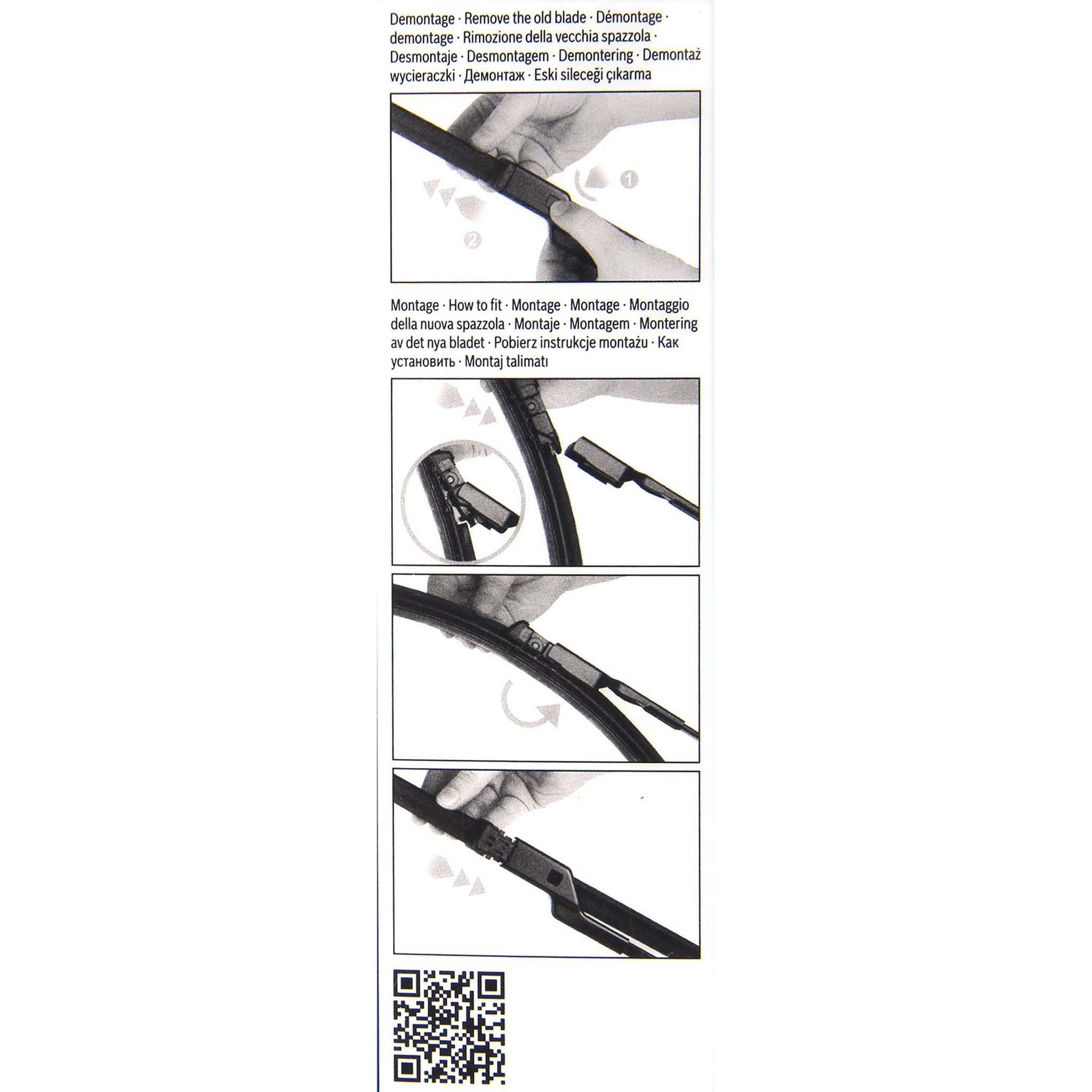 Voir la diapositive 2 : BOSCH Kit balai d'essuie-glace endurance BOSCH N°E150