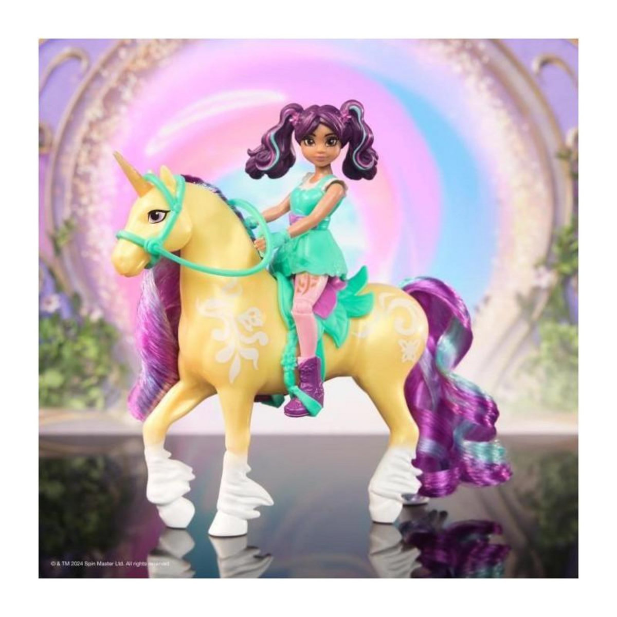 Spin Master SPIN MASTER COFFRET LICORNE ET POUPEE LEAF ET AVA Unicorn Academy