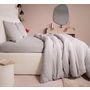 Voir la diapositive 2 : Les Ateliers du Linge Parure De Couette 3 Pcs 260x240 100% Gaze De Coton Lavé Gris Glacier