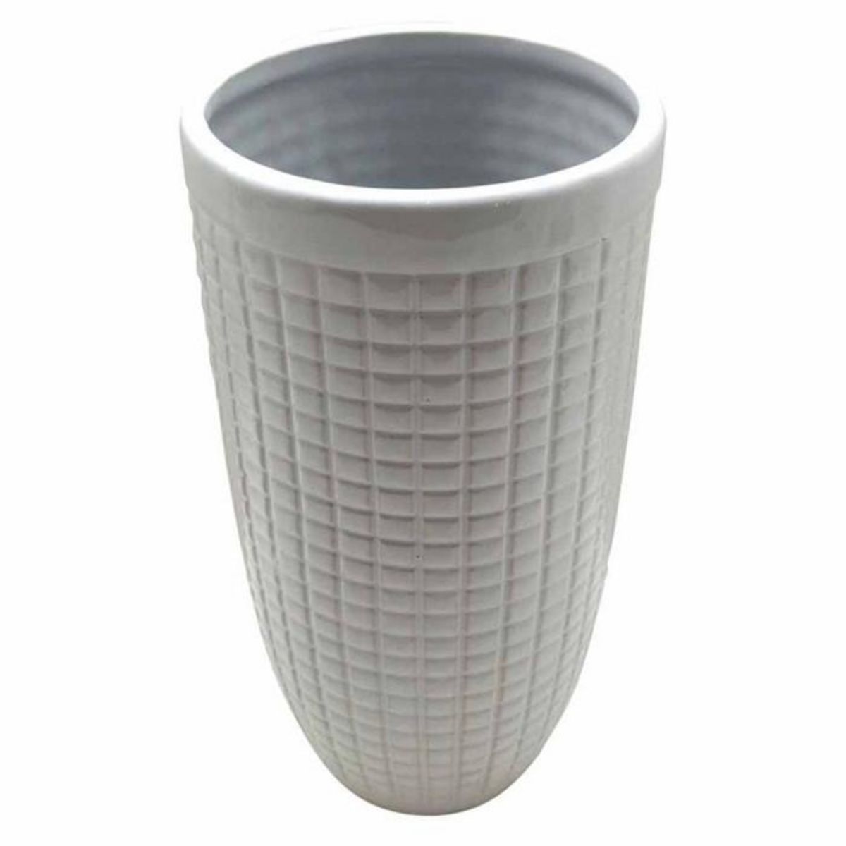 Paris Prix Vase Déco en Céramique  Quadri  24cm Blanc