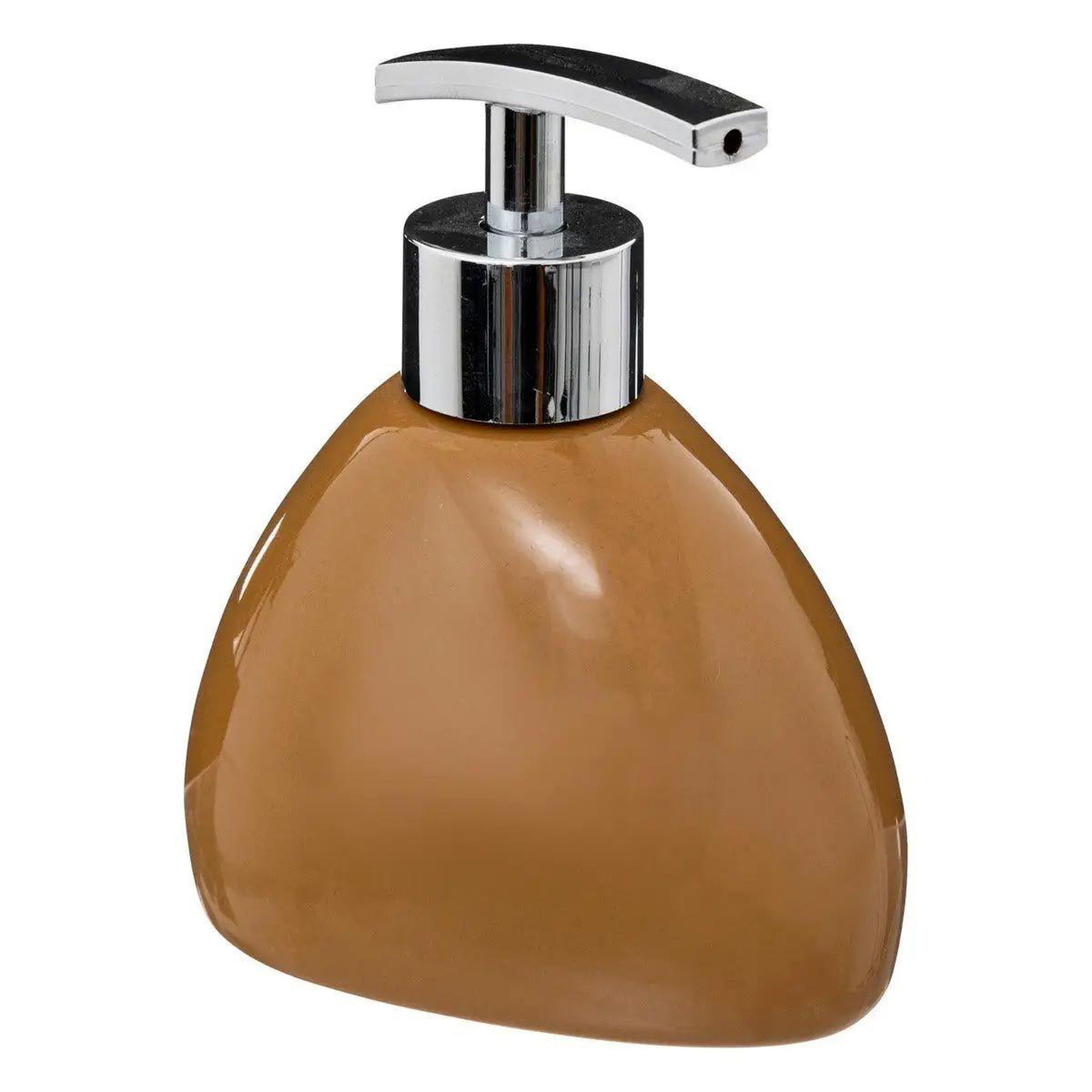 FIVE Distributeur de savon  galet  12cm marron tabac