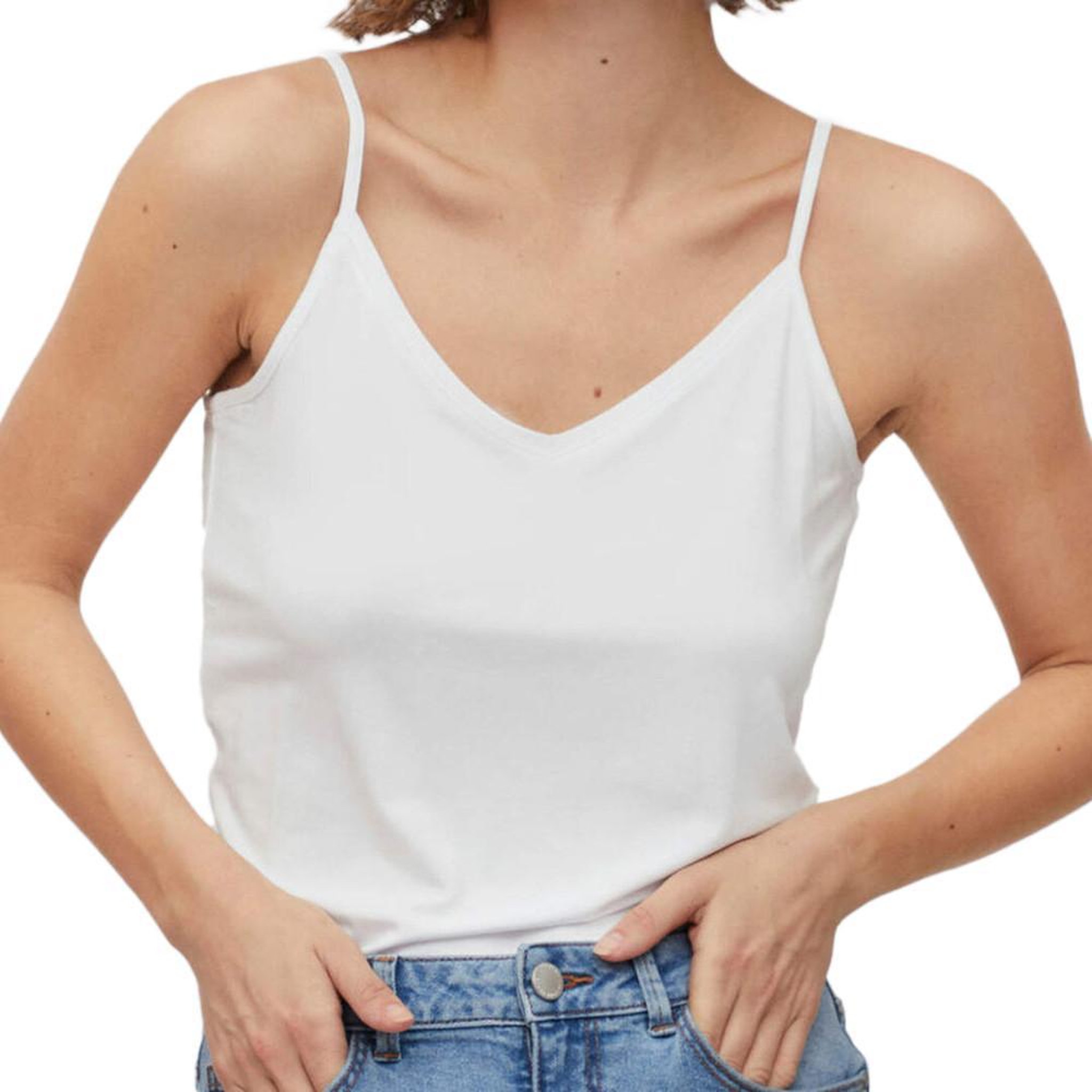 Voir la diapositive 1 : Vila Débardeur Blanc Femme Vila Singlet