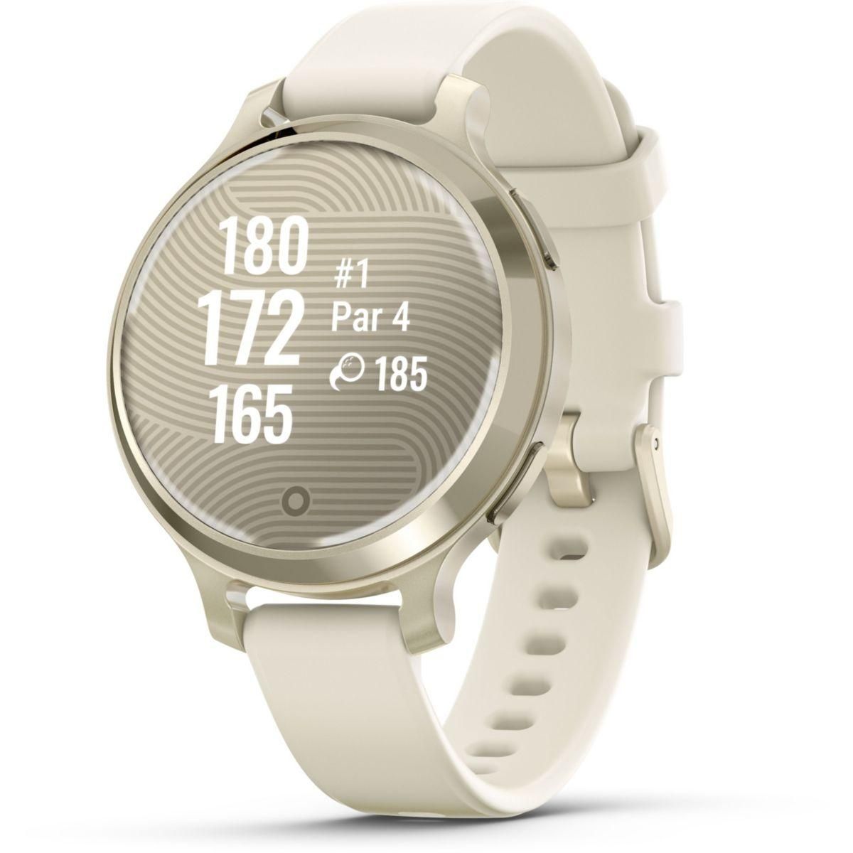 GARMIN Montre sport Lily 2 Active Lunar Gold Silicone blanc