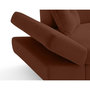 Voir la diapositive 4 : BEST MOBILIER Lisbona - canapé d'angle droit 5 places convertible avec têtières en velours côtelé