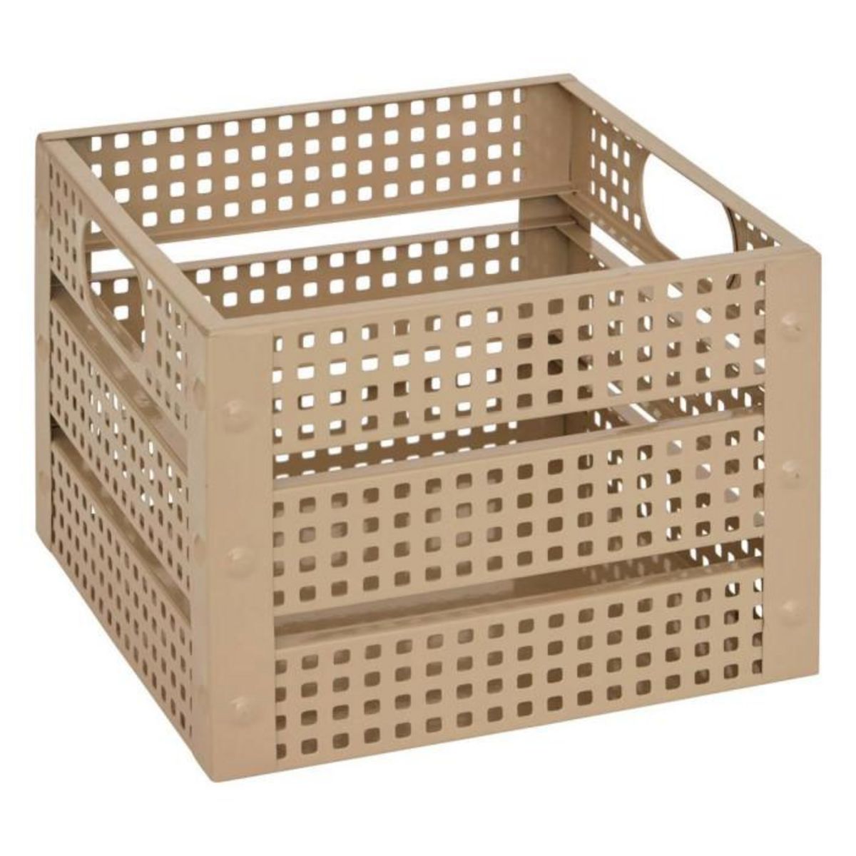 ATMOSPHERA Lot de 4 Caisses de Rangement  Azae  35cm Beige