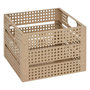 Voir la diapositive 5 : ATMOSPHERA Lot de 4 Caisses de Rangement  Azae  35cm Beige