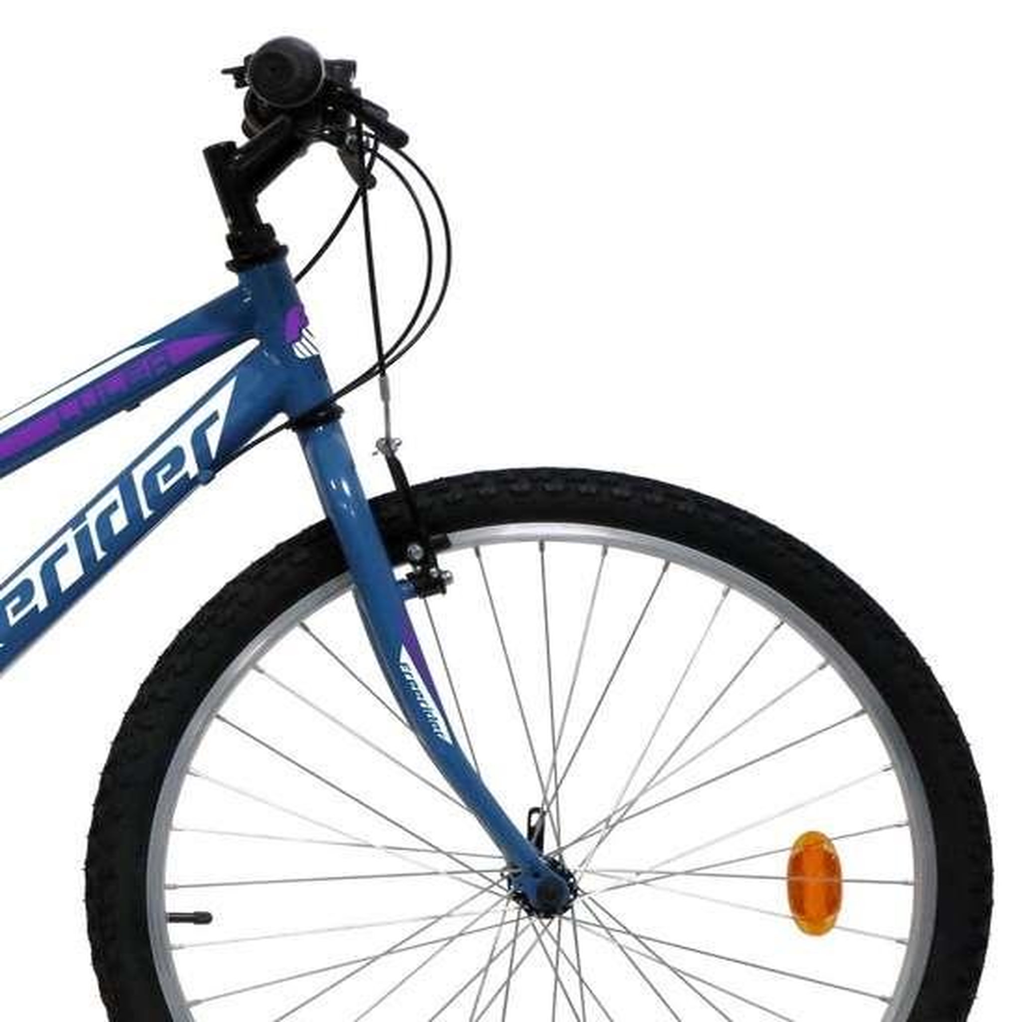 Voir la diapositive 4 : FREERIDER Vélo VTT 26'' Rigide Femme   Lulea/Freerider   avec cadre acier - 18 vitesses – Freins V-Brake et Jantes en aluminium
