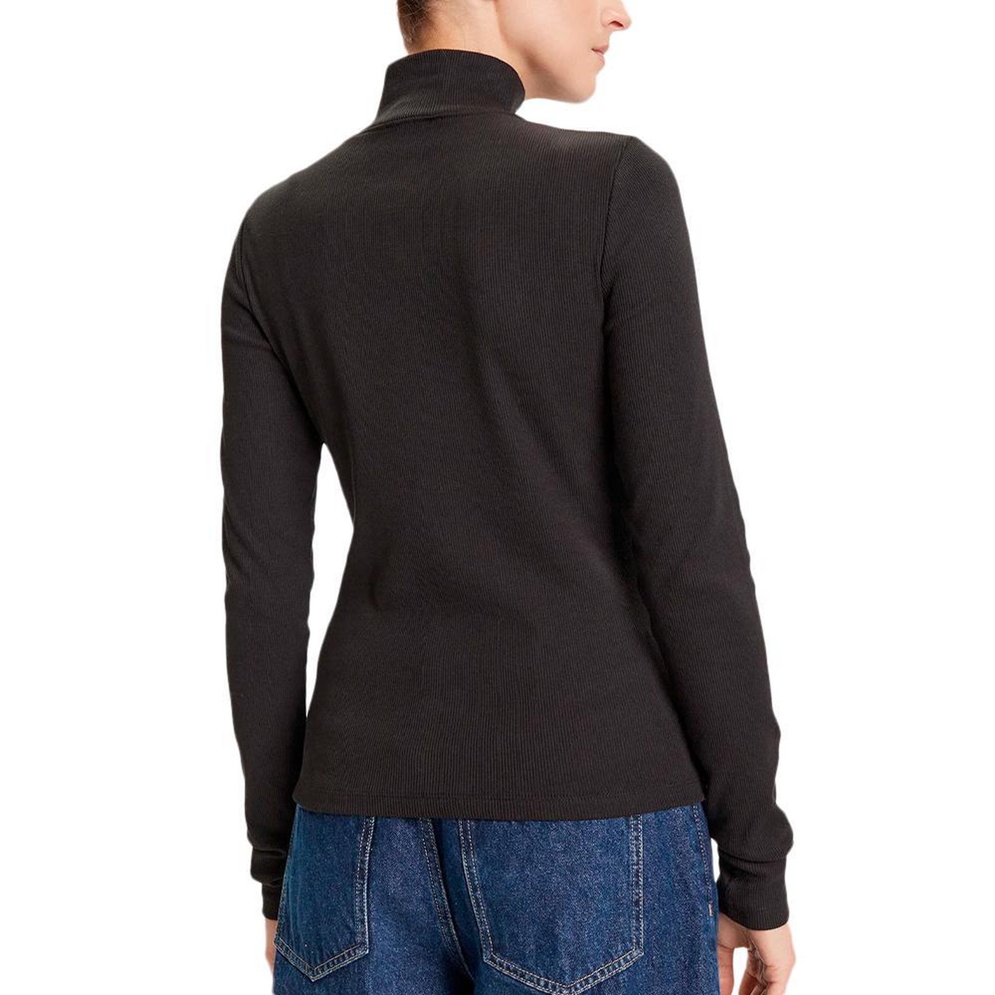 Voir la diapositive 2 : CALVIN KLEIN JEANS T Shirt Col Roulé  Femme Calvin Klein Jeans Label