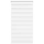 VIDAXL Store zebre blanc 80x100 cm largeur du tissu 75,9 cm polyester