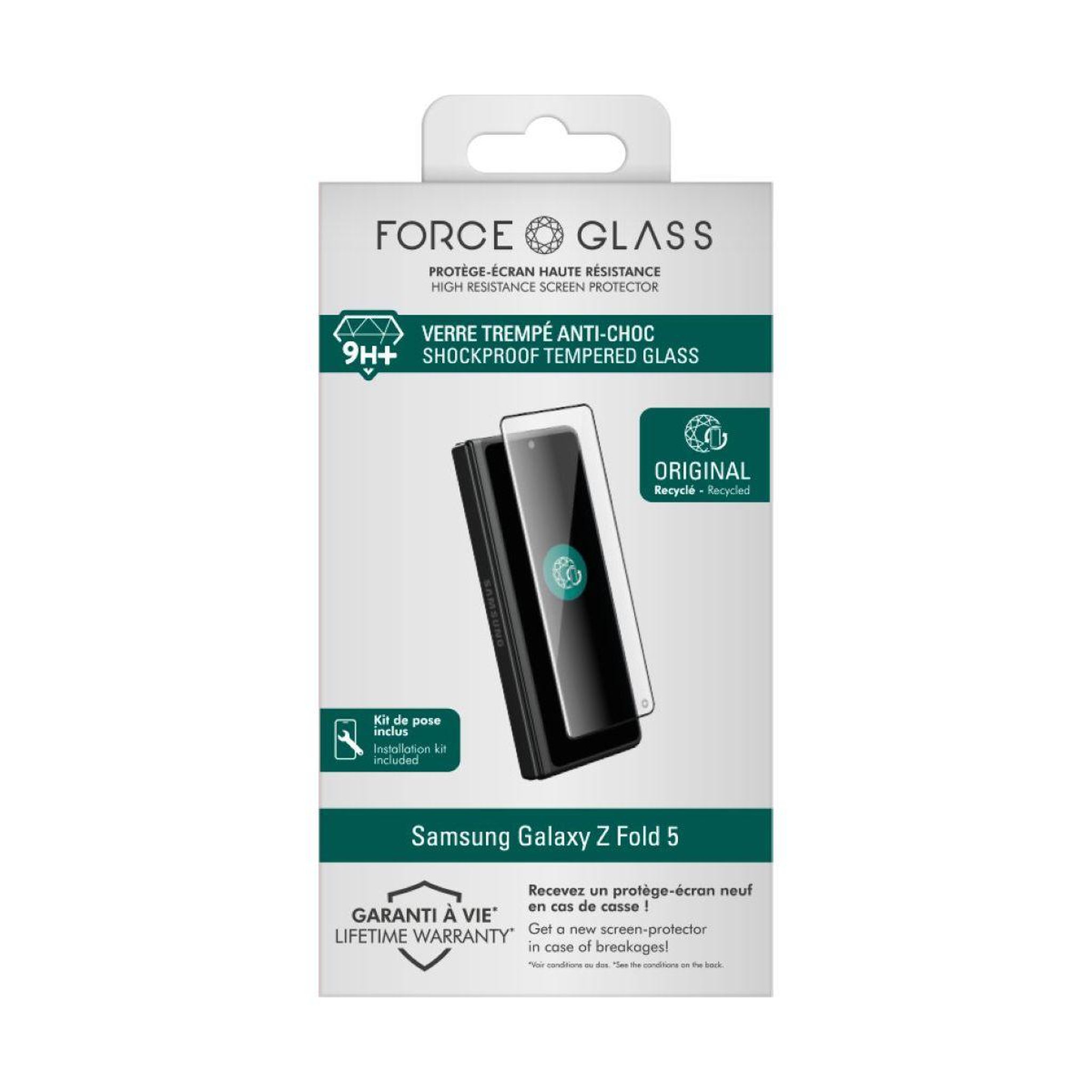 Voir la diapositive 5 : FORCE GLASS Protège écran samsung galaxy z fold 5