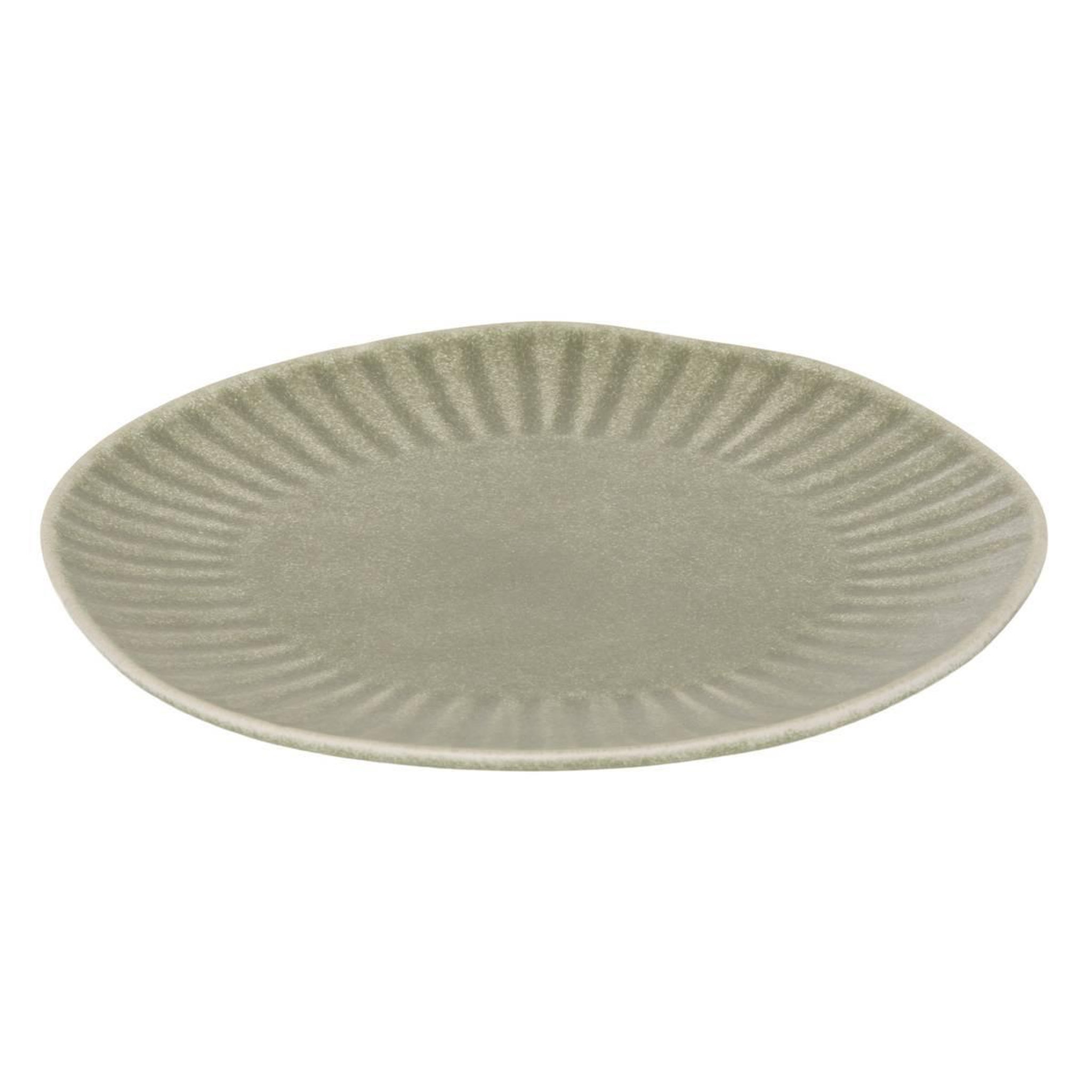 Voir la diapositive 2 : SECRET DE GOURMET Lot de 6 assiettes plates  nyero  27cm vert