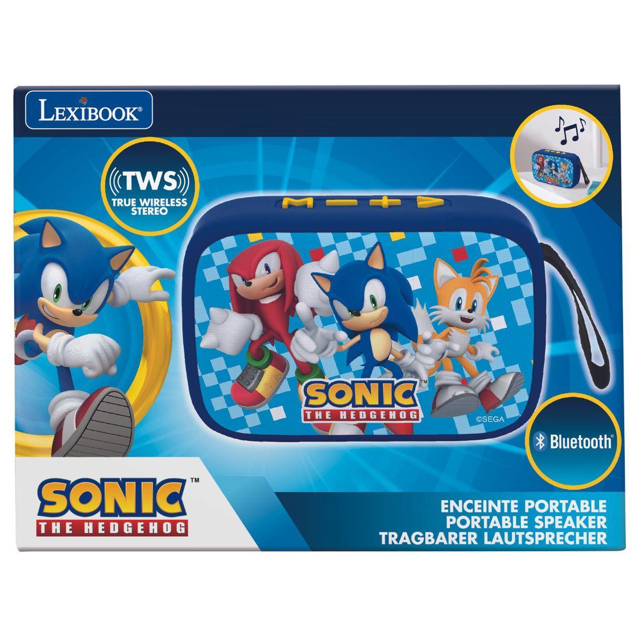 Voir la diapositive 6 : Lexibook Enceinte Bluetooth portable Sonic