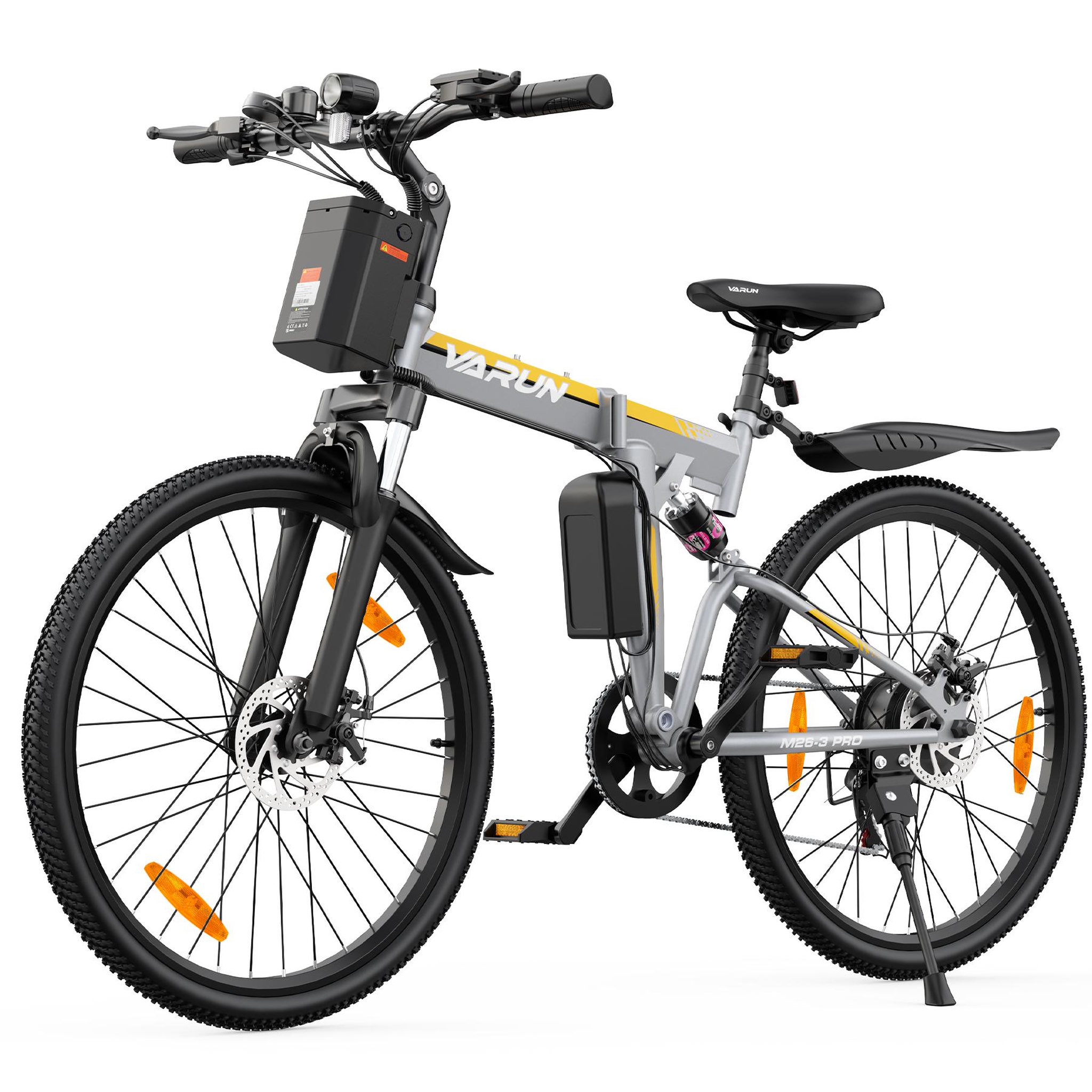 Voir la diapositive 1 : VARUN Vtt électrique pliant varun m26-3 pro 26 pouces