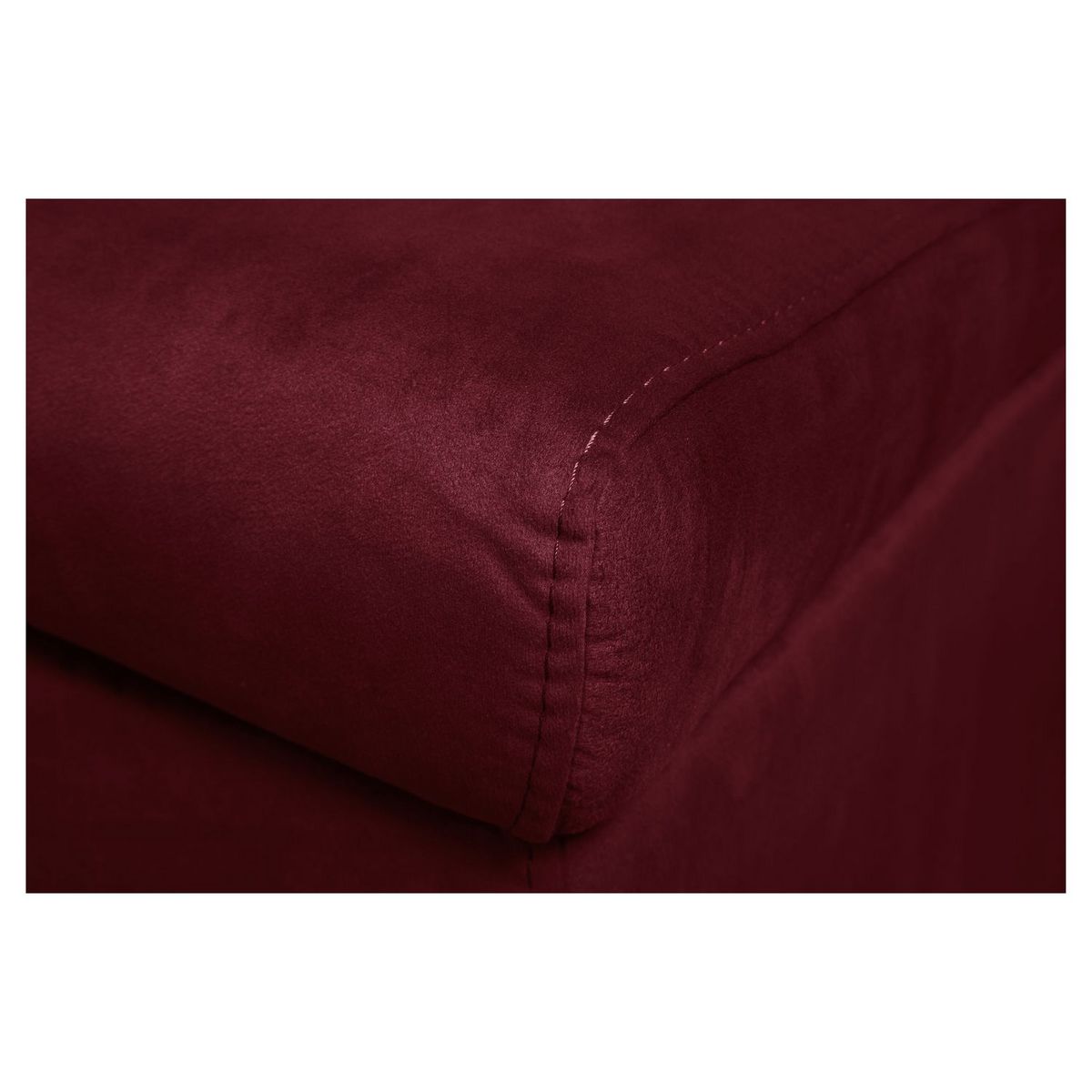 Canapé d'angle réversible convertible avec coffre en tissu ou velours GERALDINE 