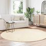 Voir la diapositive 3 : VIDAXL Tapis Shaggy a poils longs NAVARRA creme 200x200 cm polyester