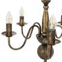 Voir la diapositive 4 : VIDAXL Lustre Noir antique 5 ampoules E14
