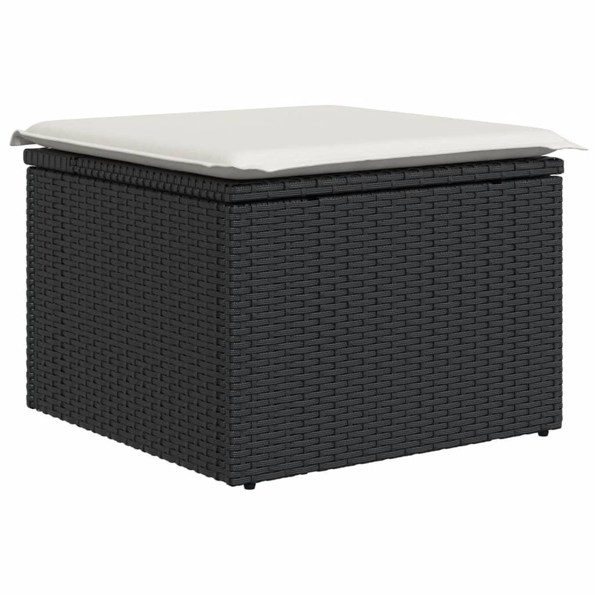 Voir la diapositive 5 : VIDAXL Salon de jardin 6 pcs avec coussins noir resine tressee