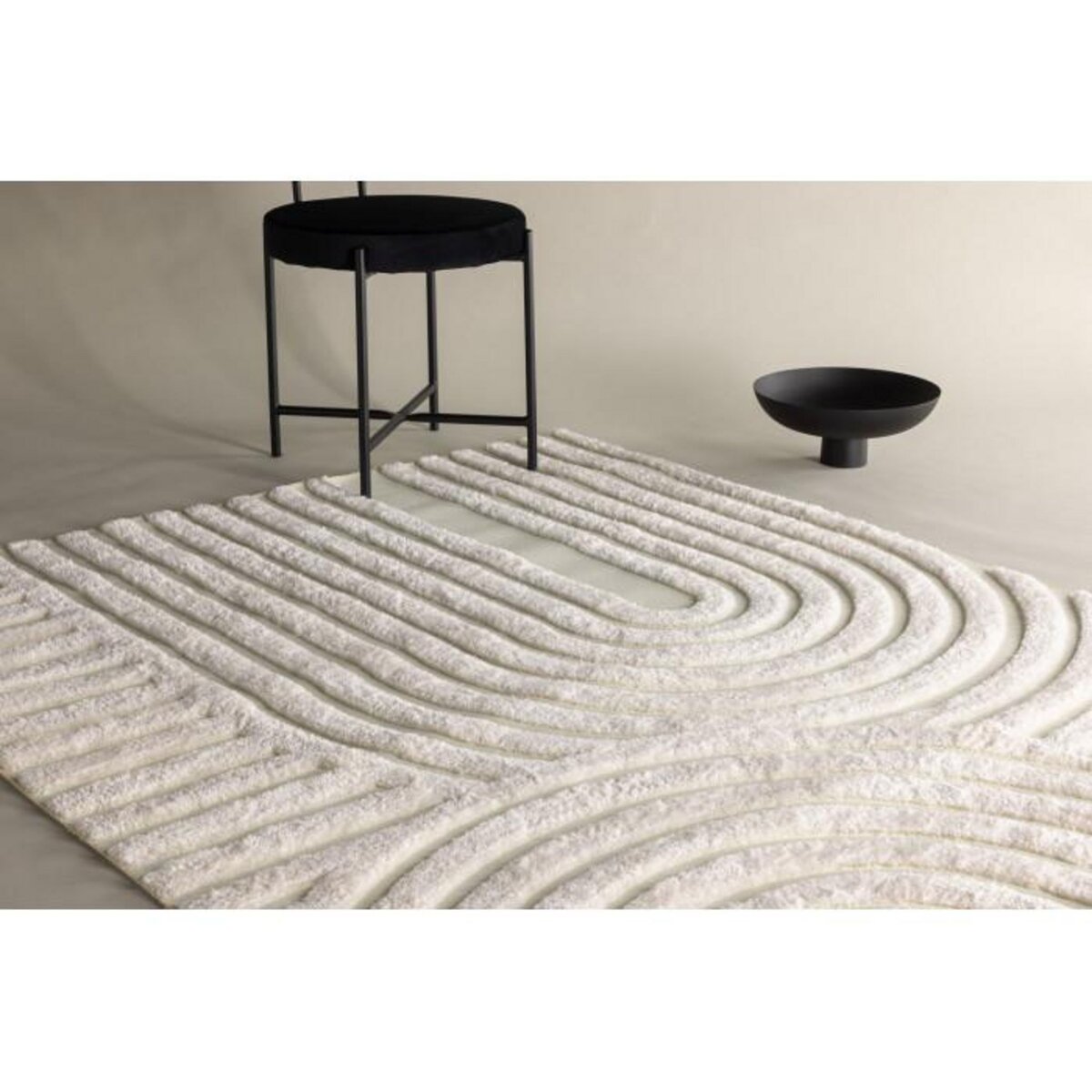 Paris Prix Tapis Déco  Nikita  200x290cm Naturel