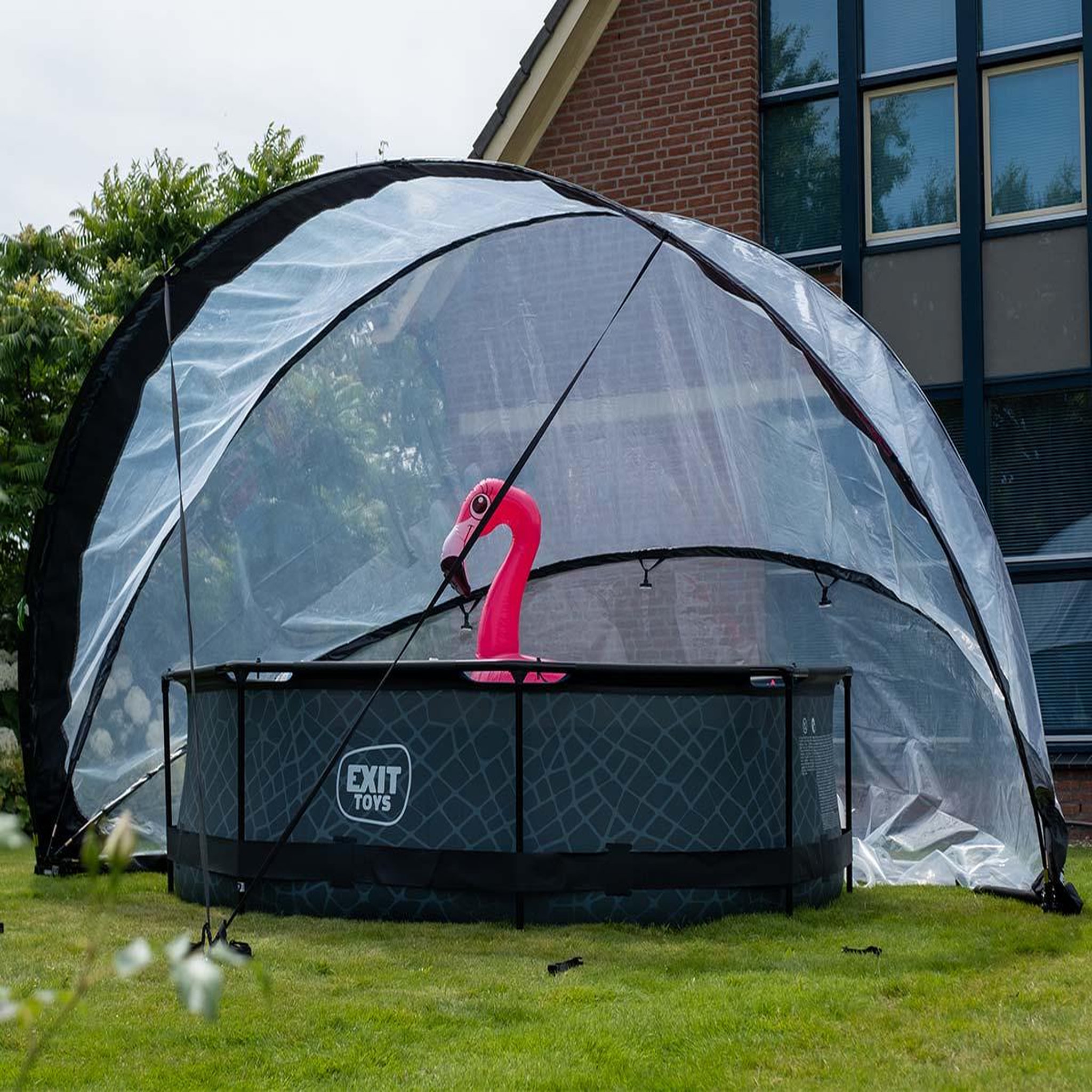 EXIT TOYS Dôme de piscine Ø 5,50 m avec fixation au sol - Exit Toys