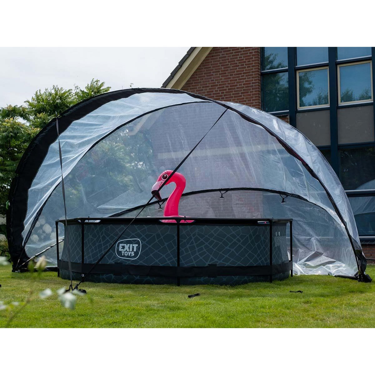 EXIT TOYS Dôme de piscine Ø 5,50 m avec fixation au sol - Exit Toys