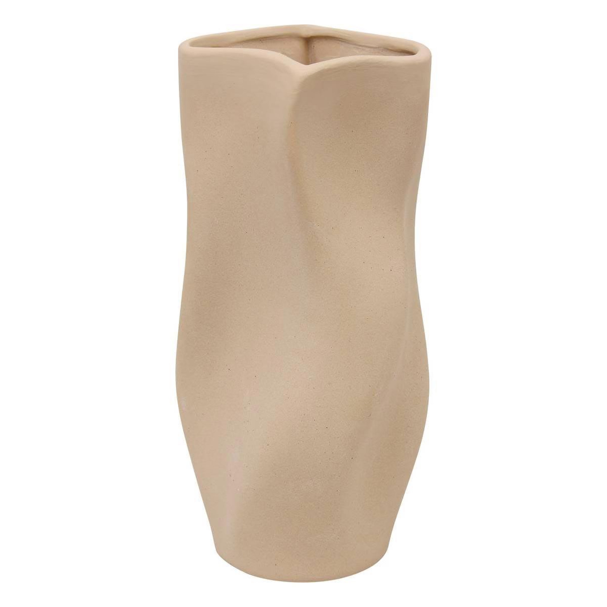 ATMOSPHERA Vase déco en dolomite  grigor  25cm beige