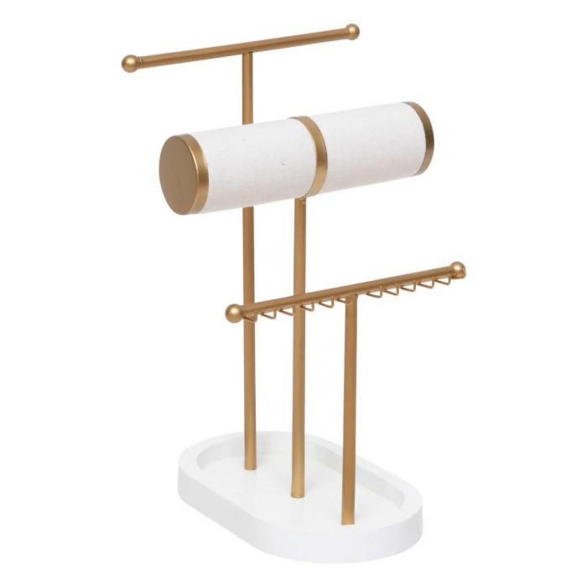 ATMOSPHERA Porte-Bijoux en Métal  Wild Romance  31cm Doré & Blanc