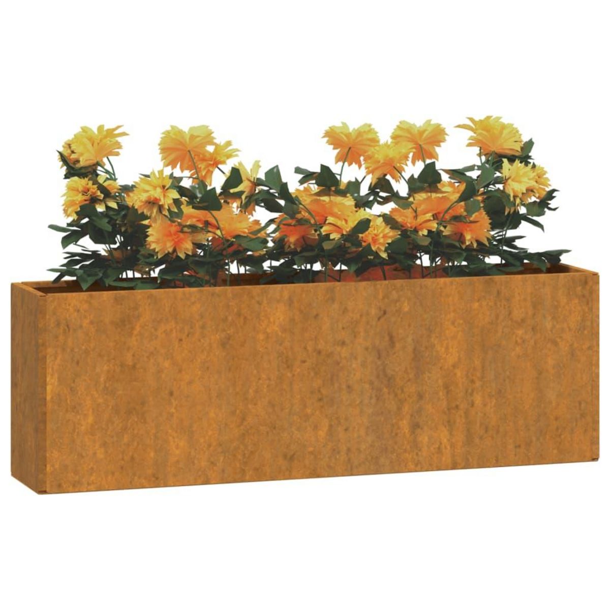 VIDAXL Jardinieres murales 2 pcs Rouille Acier corten 53x10x17 cm