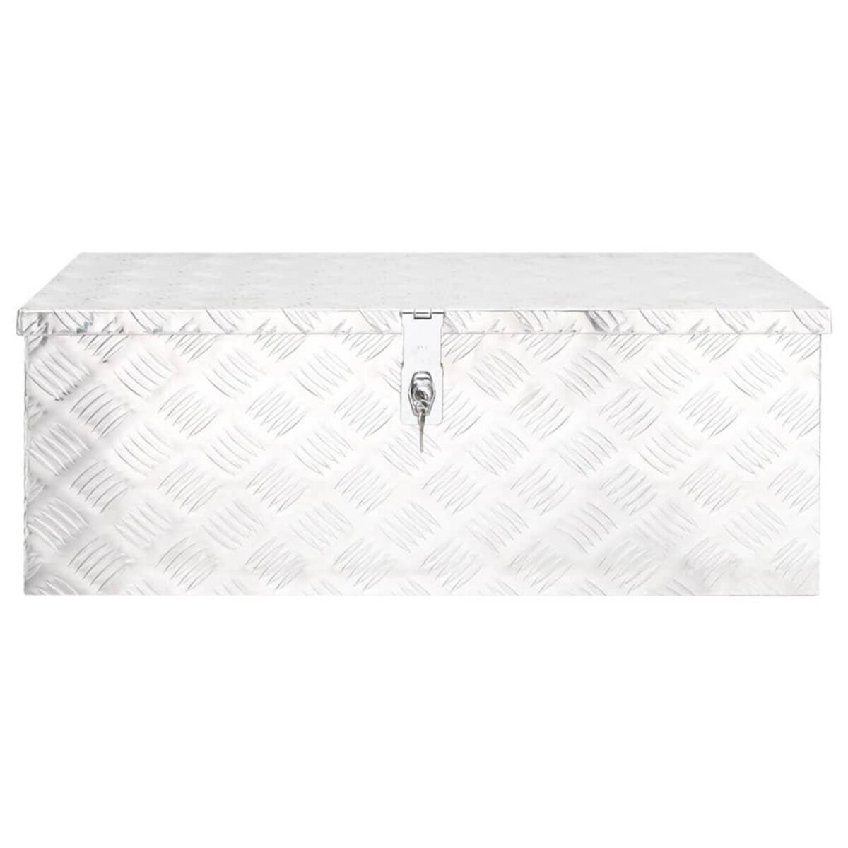 VIDAXL Boîte de rangement Argente 80x39x30 cm Aluminium