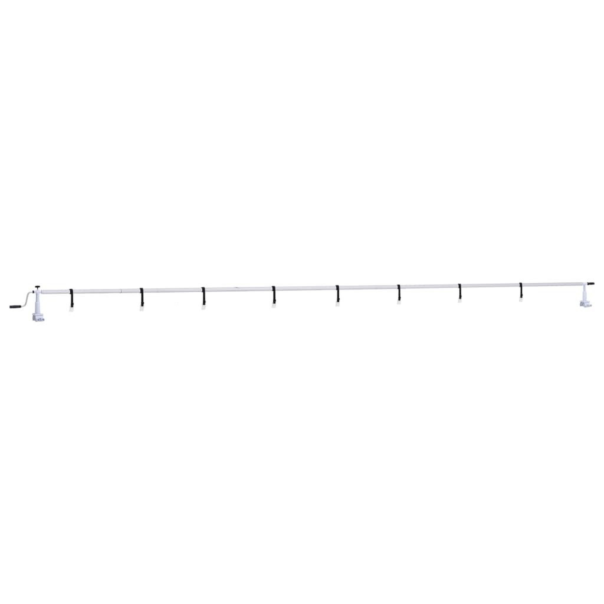 Voir la diapositive 3 : VIDAXL Rouleau de couverture de piscine avec base en plastique