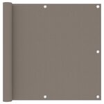 VIDAXL Ecran de balcon Taupe 90x400 cm Tissu Oxford