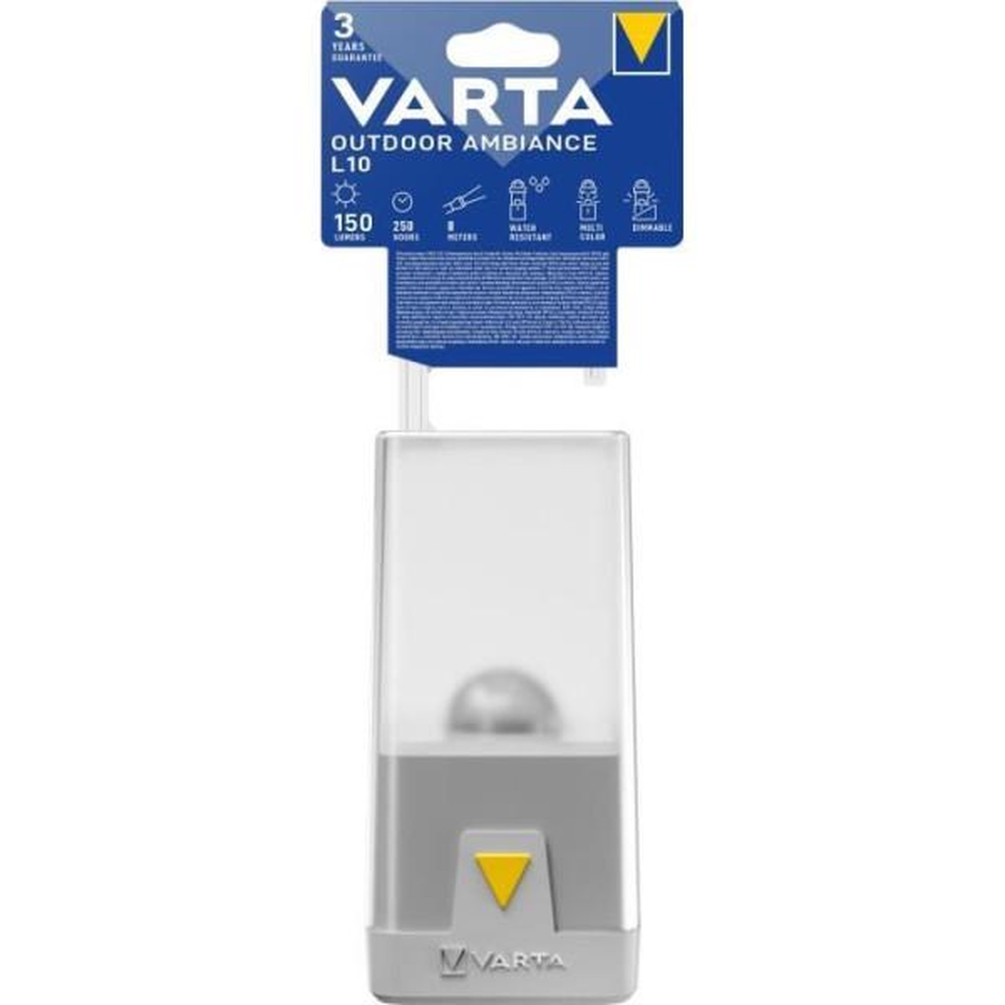 Voir la diapositive 1 : Varta Lanterne-VARTA-Outdoor Ambiance Lantern L10-150lm-6couleurs de lumiere-Dimmable-IP54-LED hautes performances-Convivial