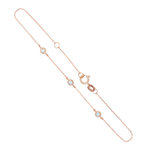 L'ATELIER D'AZUR Bracelet Or Rose et Topazes Bleues