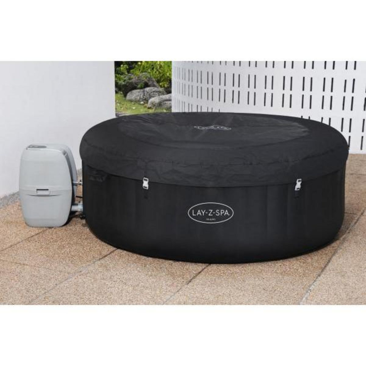 BESTWAY Spa gonflable rond Lay-Z-Spa™ Miami - BESTWAY - 180 x 66 cm - 2 a 4 places - 120 Airjet™