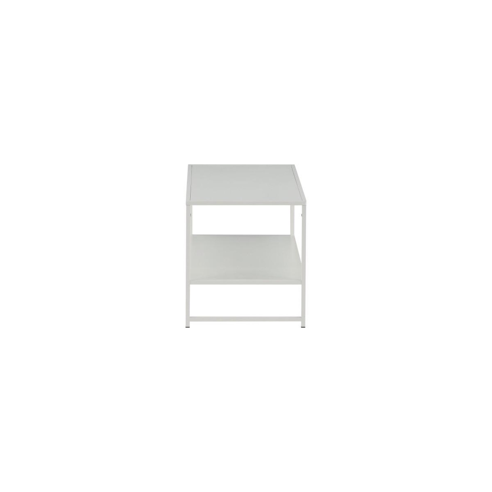 Voir la diapositive 2 : Paris Prix Table basse avec étagère  staal  102cm blanc