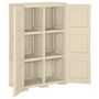 Voir la diapositive 4 : VIDAXL Armoire plastique 79x43x125 cm design de bois blanc angora