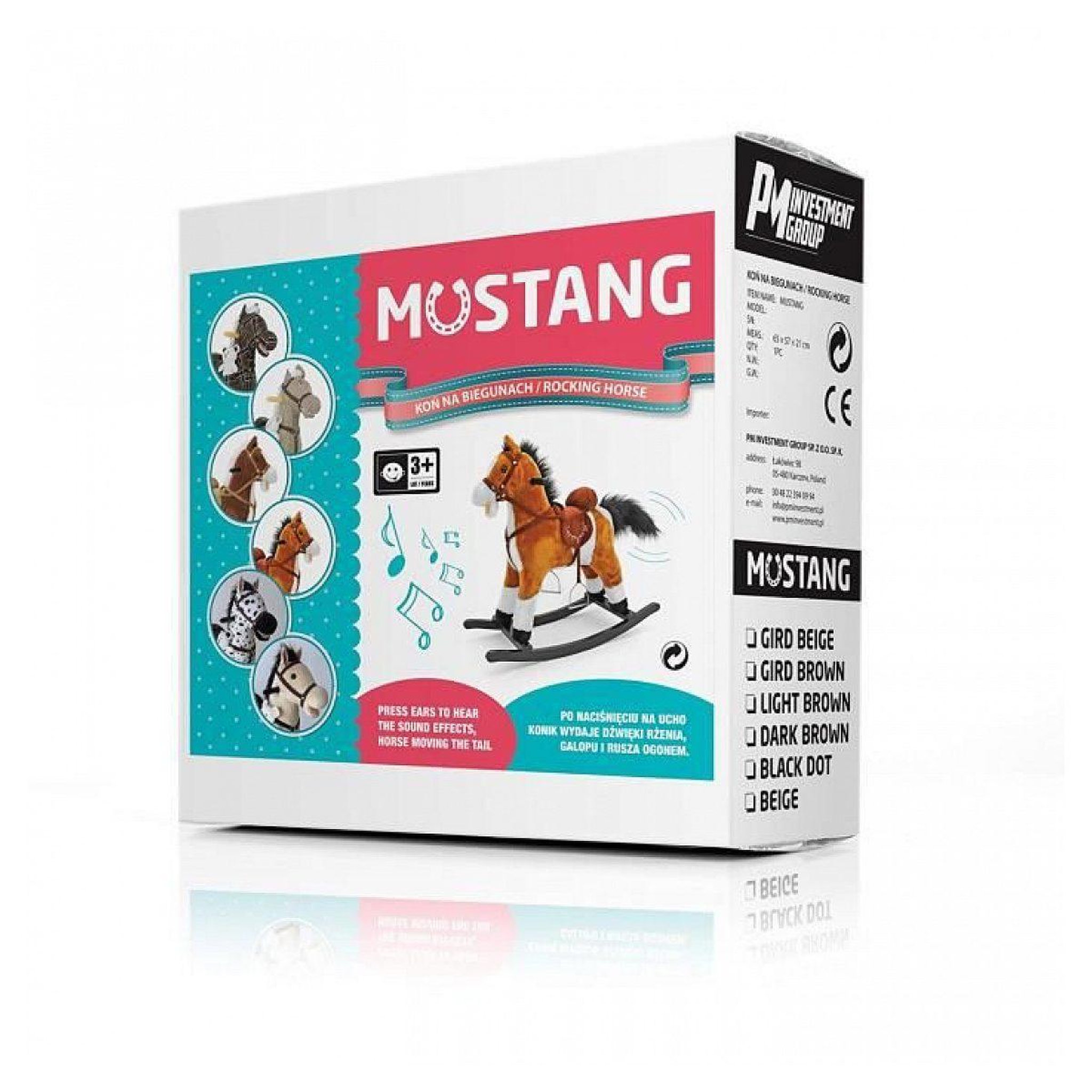 Voir la diapositive 2 : MILLY MALLY Mustang cheval marron foncé