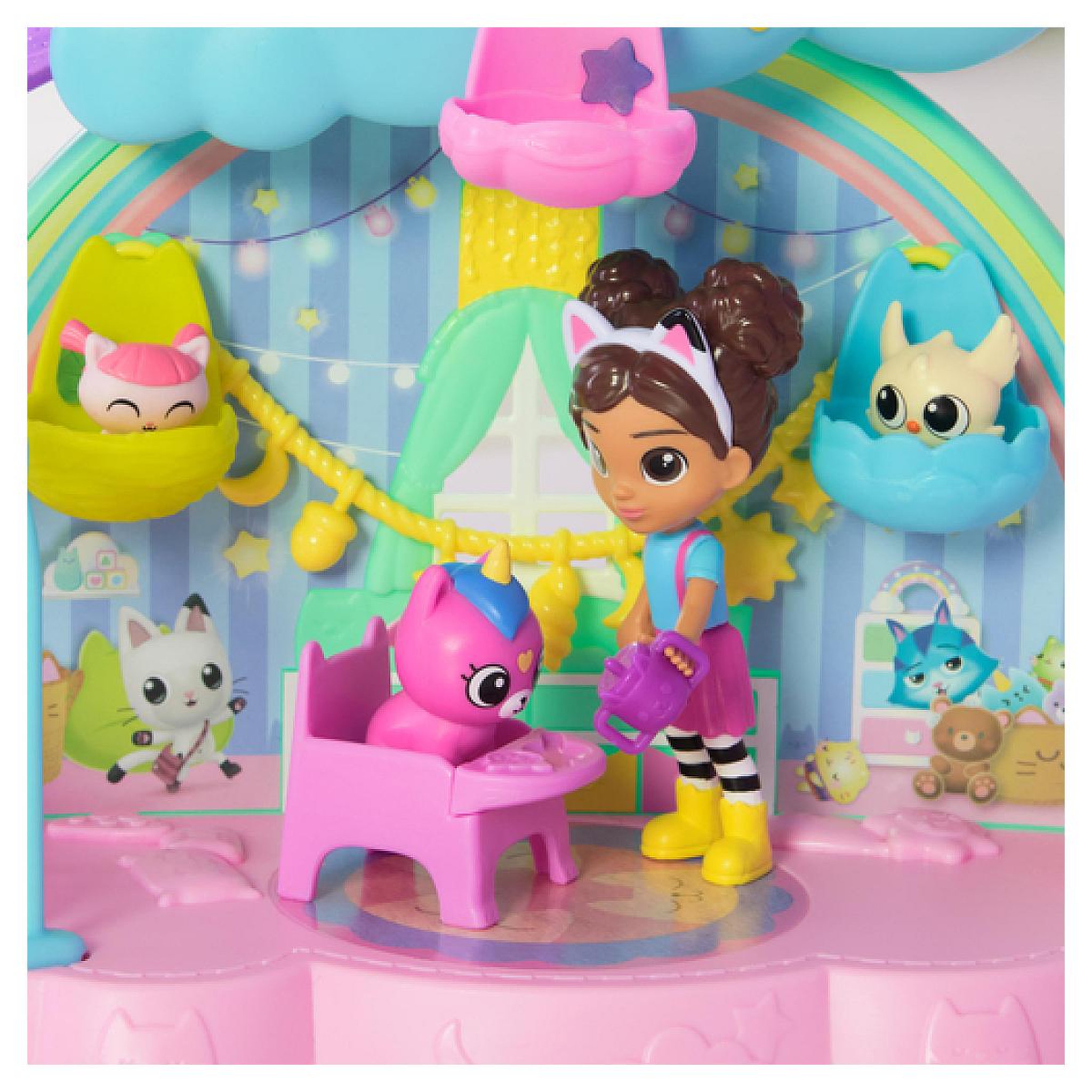 Voir la diapositive 4 : SpinMaster Gabby's Dollhouse Kitty Care Ear Purrfect Playroom